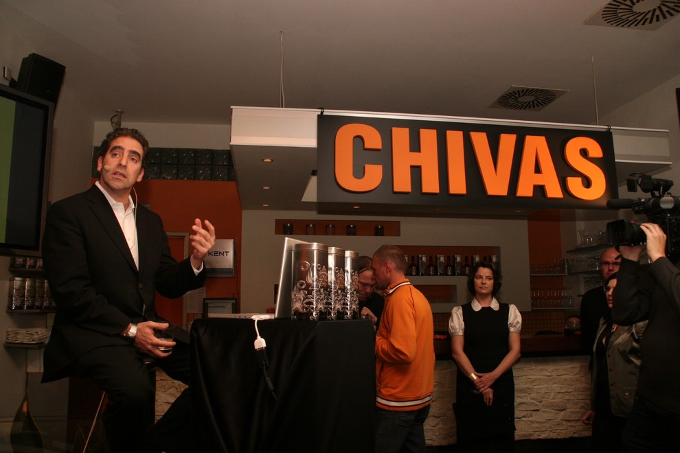 Predstavitev novega oblikovalca pijače Chivas 9
