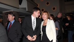 Ljubljanski podžupan Jani Möderndorfer in Vika Potočnik