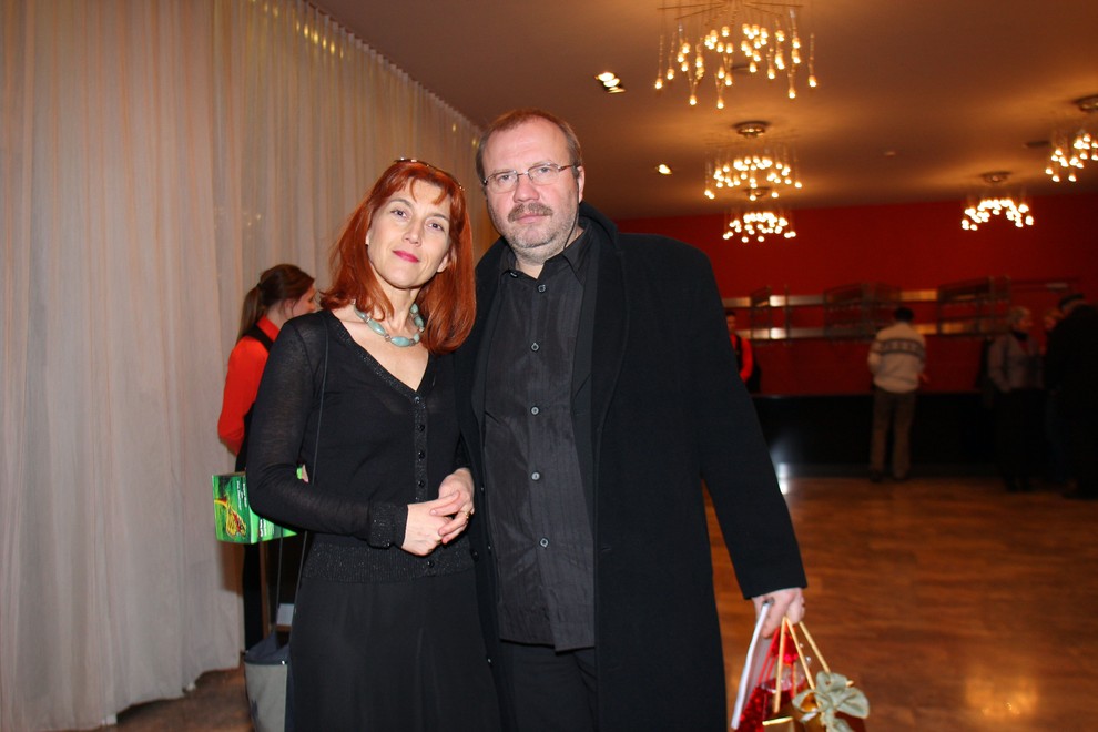 Barbara Hieng Samobor in režiser predstave Sugar - Nekateri so za vroče Stanislav Moša.