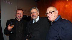 Stanislav Moša, Andrej Pengov iz Radia KAOS in Marko Simčič.