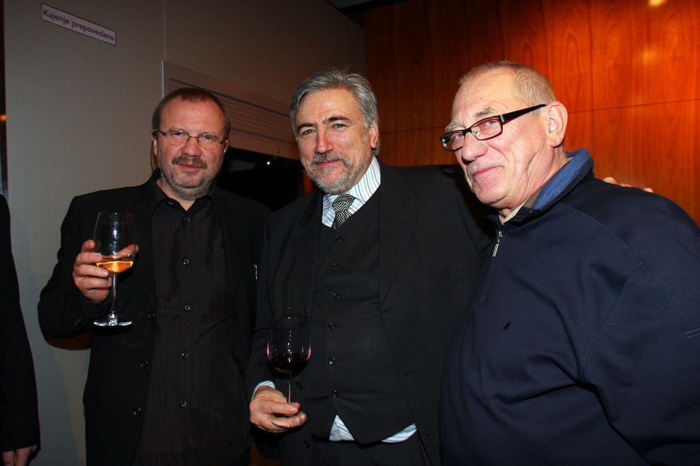 Stanislav Moša, Andrej Pengov iz Radia KAOS in Marko Simčič.