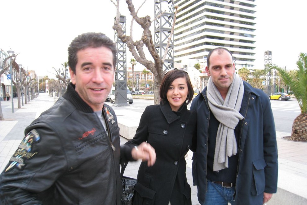 Med obiskom Barcelone je Sanja spoznala veliko ljudi iz sveta glasbene industrije.