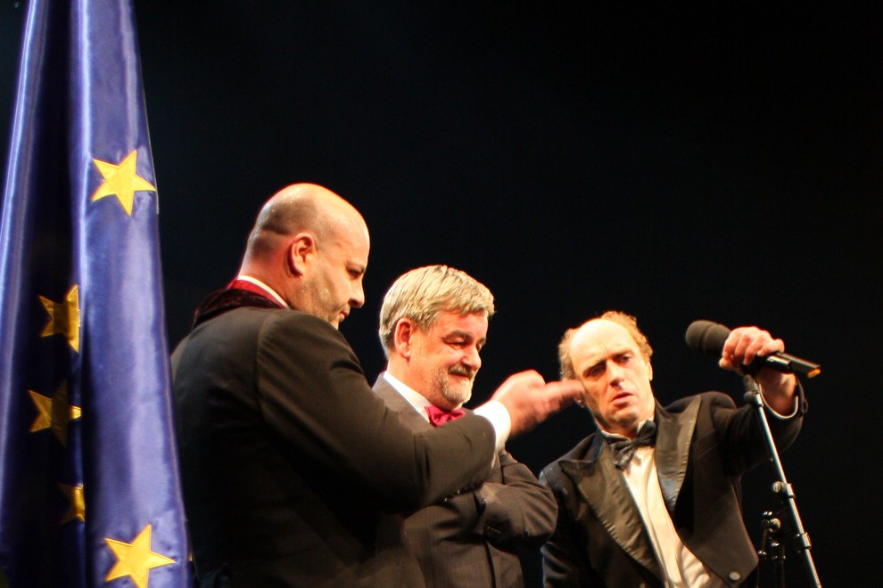 Jernej Šugman, Jaroslav Skrušny in Janez Škof.