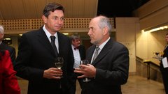 Predsednik Vlade RS Borut Pahor in avstrijski veleposlanik dr. Valentin Inzko.