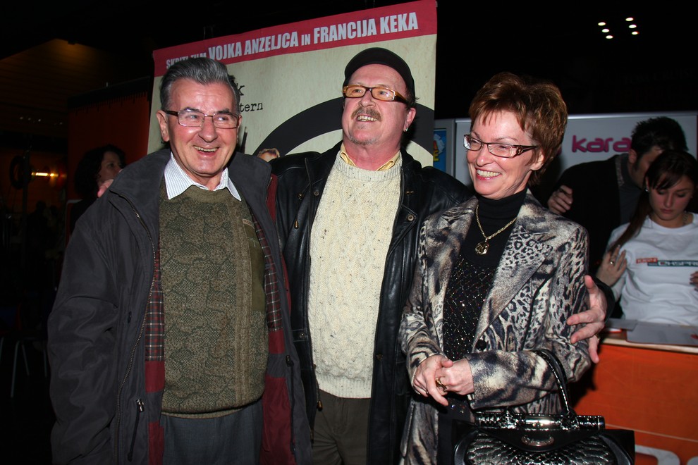 Milan Potrč s soprogo in Tomaž Domicelj.