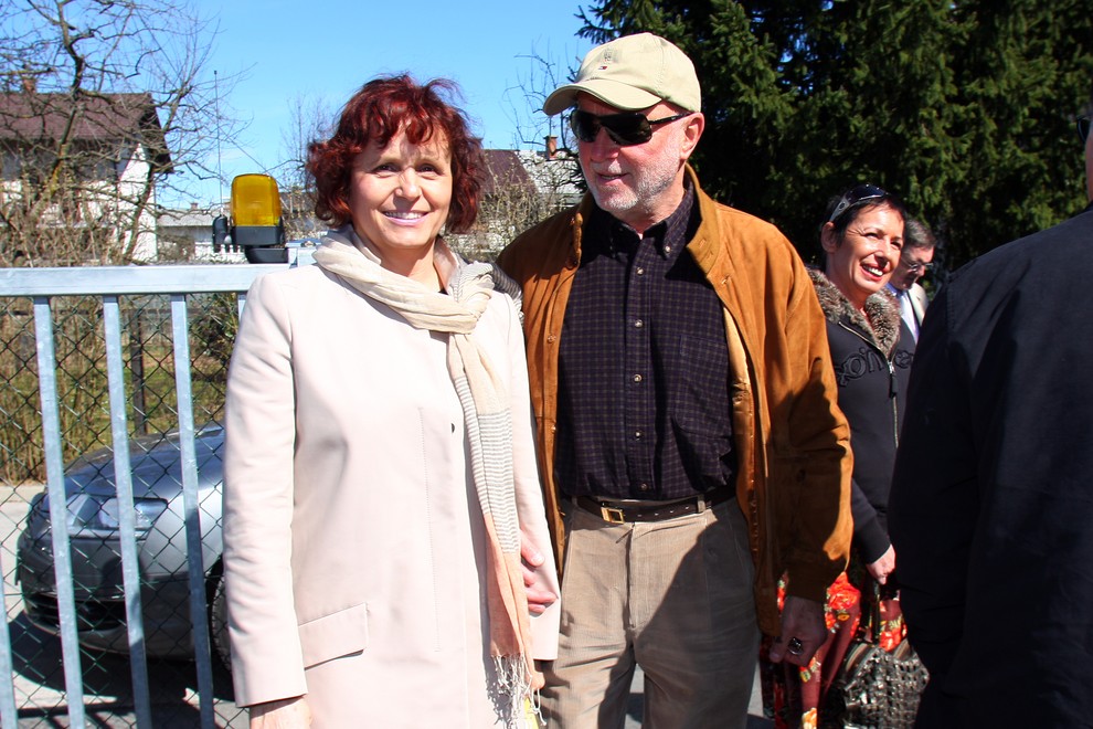 Direktorica CUDV Draga Valerija Bužan in Joc Žnidaršič.