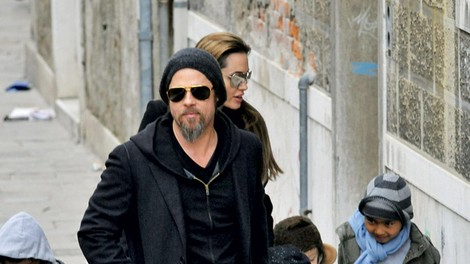 Angelina Jolie: Družina v Benetkah