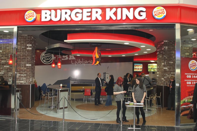 Burger King v ljubljanskem Cityparku (foto: Davorin Pavlica)