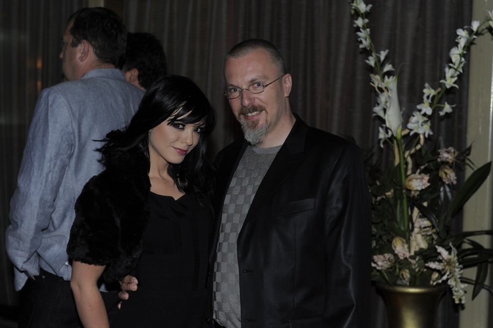 Glavni in odgovorni urednik Playboya in Playboyevo dekle leta 2008 Sabina Mali. 