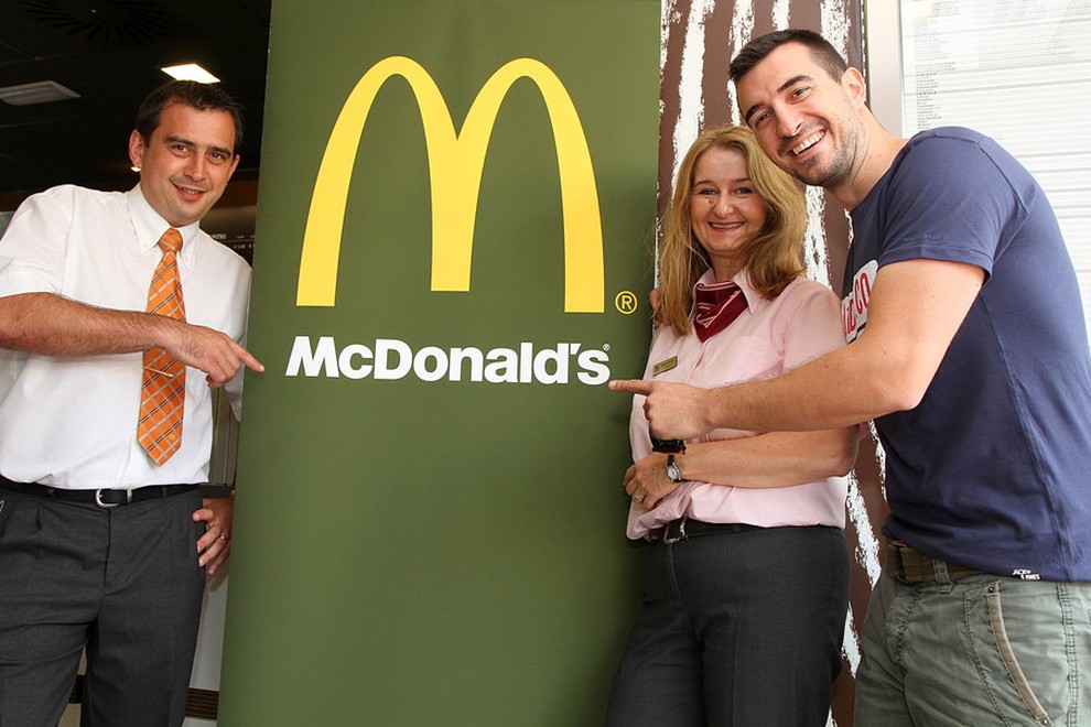 Prenovljeno restavracijo McDonald's je v svojem domačem Mariboru obiskal tudi Marko Potrč