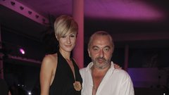 Modni guru Milan Gačanovič je užival tudi v družbi top modelke Tine Grebenšek.
