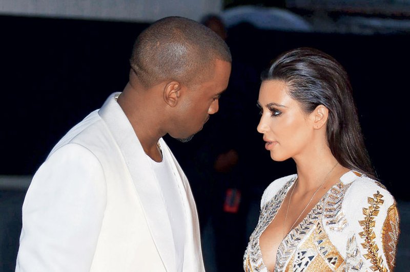 Kanye West in Kim Kardashian (foto: Profimedia.si)