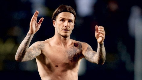 David Beckham: Odvisen od tetovaž