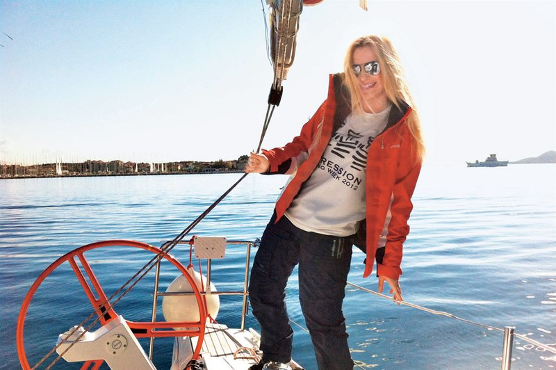 Danica Lovenjak je na jadranju uživala kot prava morska sirena. (foto: Osebni arhiv)