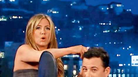 Jennifer Aniston: Postrigla televizijskega voditelja