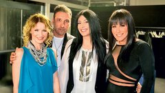 Balkanska estrada – Daniela, Hari Varišanović, Kaliopi in pevka Colonie. 
