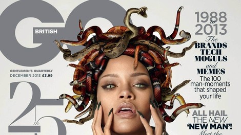Rihanna za britanski GQ pozirala kot mitološka Meduza