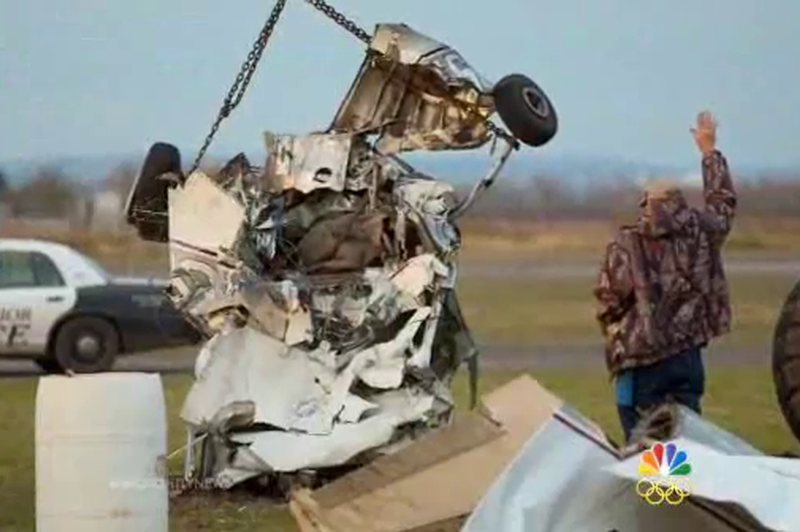 Sreča v zračni nesreči (foto: NBC News)