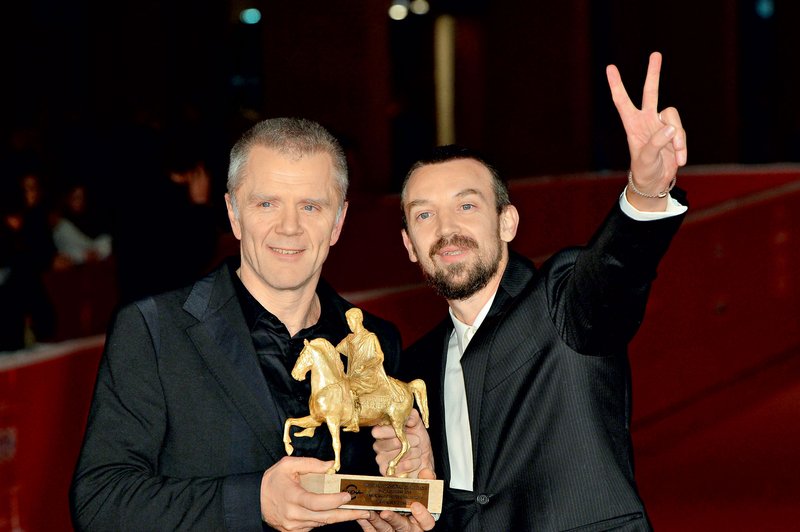 Branko in režiser sta bila nagrade zelo vesela. (foto: Profimedia)