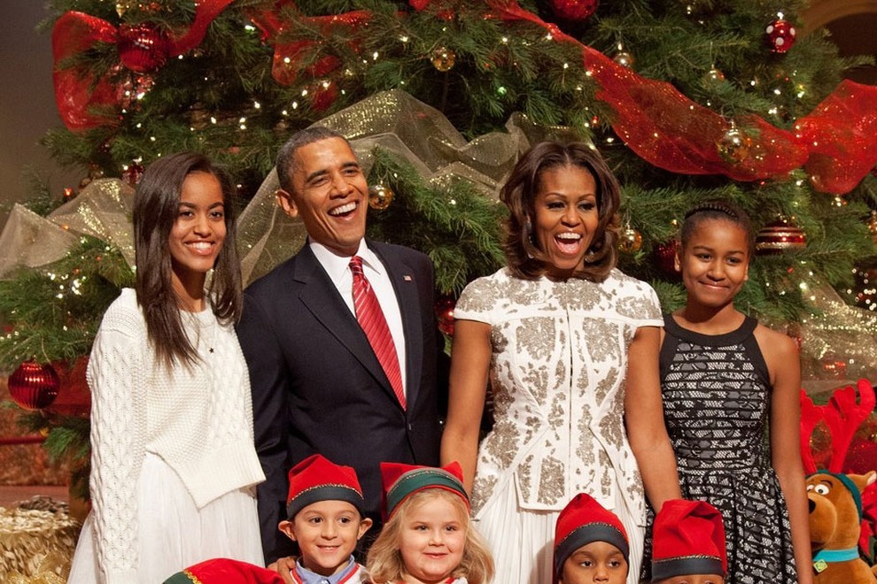 Obama z družino