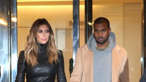 Kim Kardashian in Kanye West opažena v Parizu