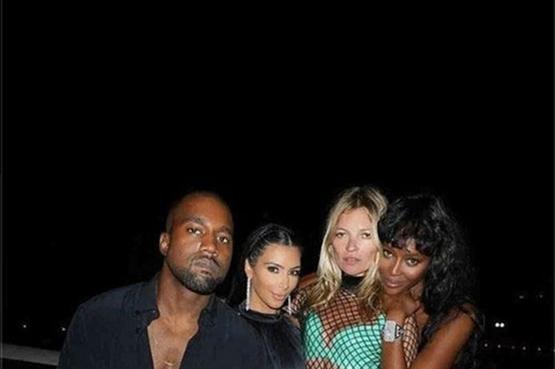Kim Kardashian, Kanye West, Kate Moss and Naomi Campbell (foto: Profimedia)