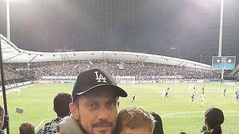 Jure Košir s sinom Jalnom užival v športnem spektaklu