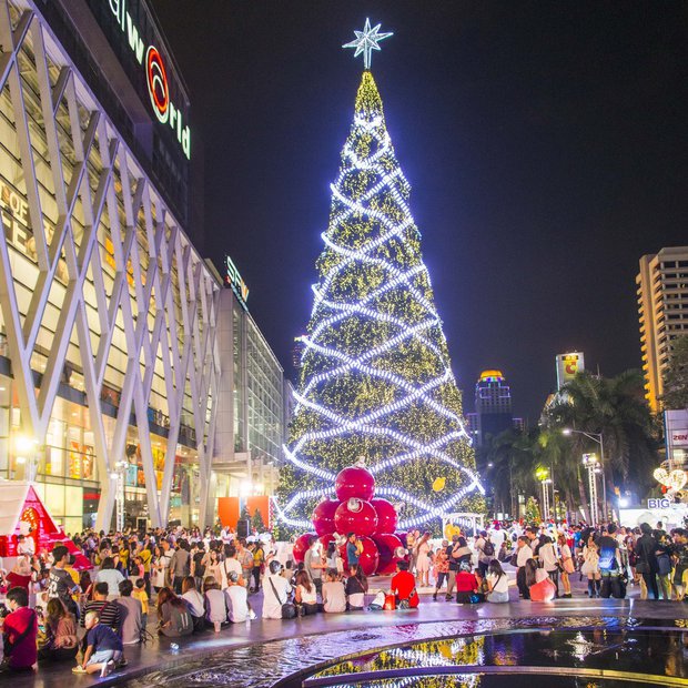 Božično vzdušje v Bangkoku