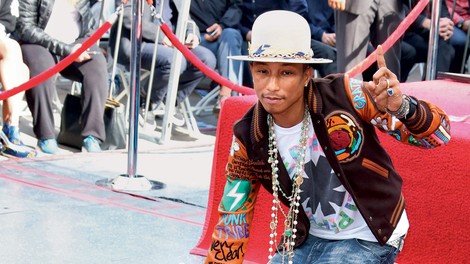 Pharrell Williams je dobil zvezdo na pločniku slavnih
