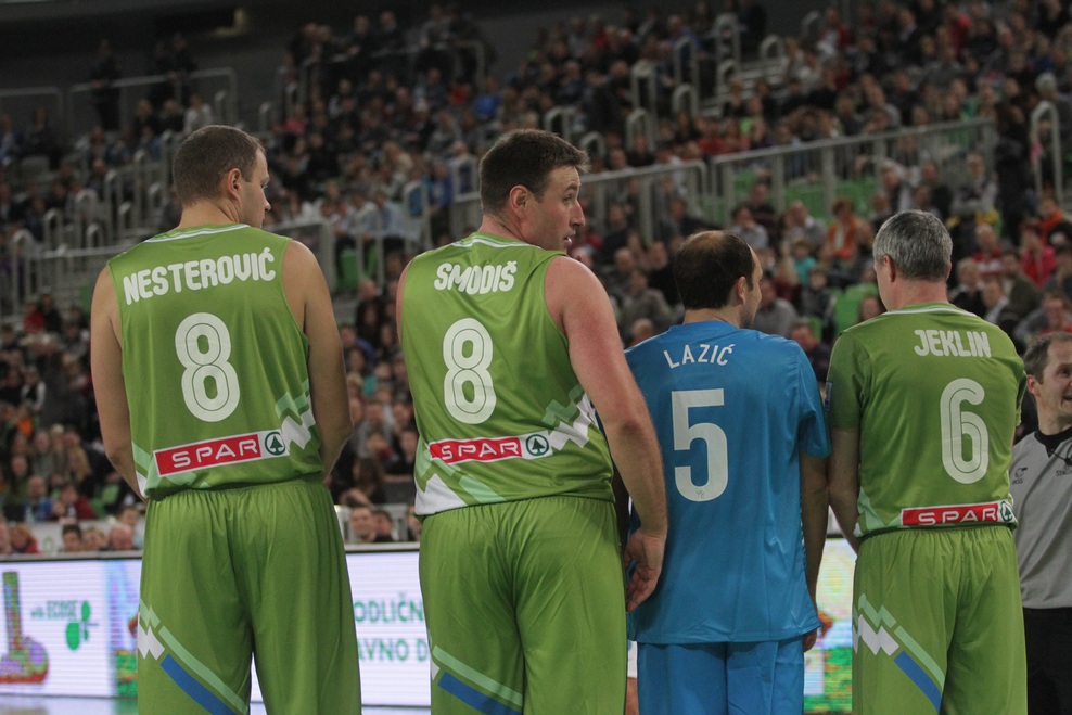 Fotogalerija s tekme All Stars: ko nogometaši in košarkarji združijo moči
