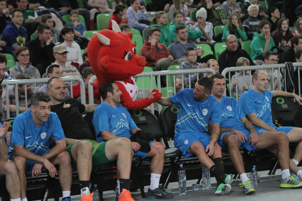 Fotogalerija s tekme All Stars: ko nogometaši in košarkarji združijo moči
