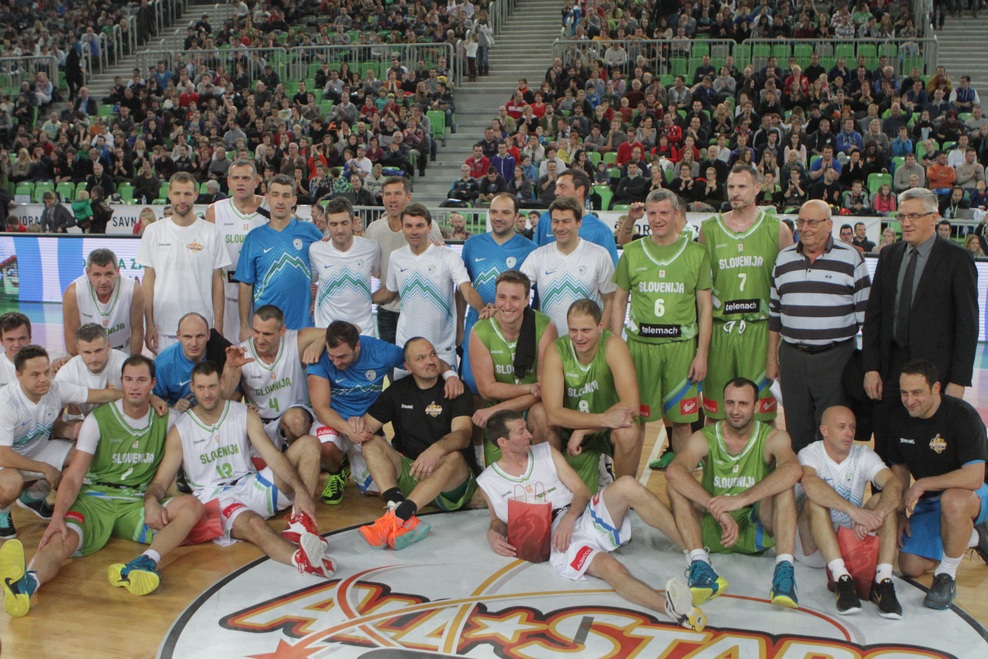 Fotogalerija s tekme All Stars: ko nogometaši in košarkarji združijo moči