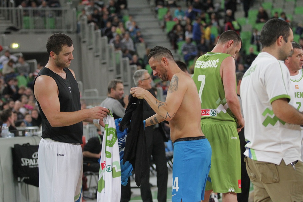 Fotogalerija s tekme All Stars: ko nogometaši in košarkarji združijo moči