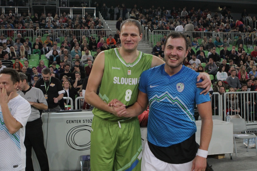 Fotogalerija s tekme All Stars: ko nogometaši in košarkarji združijo moči