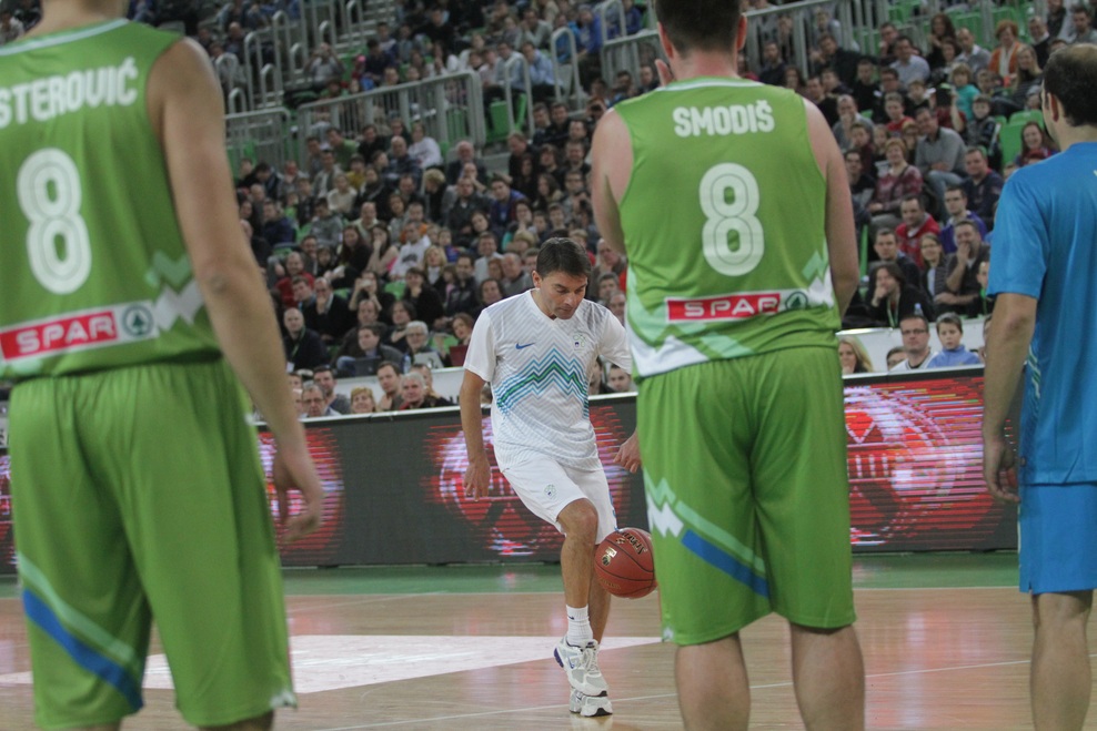Fotogalerija s tekme All Stars: ko nogometaši in košarkarji združijo moči