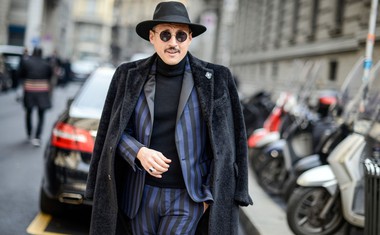 Moška moda na ulicah Milana
