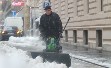 Foto utrip z zasneženih ljubljanskih ulic