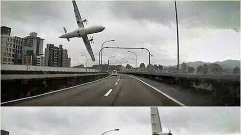 Neverjetne fotografije nesreče potniškega letala družbe TransAsia