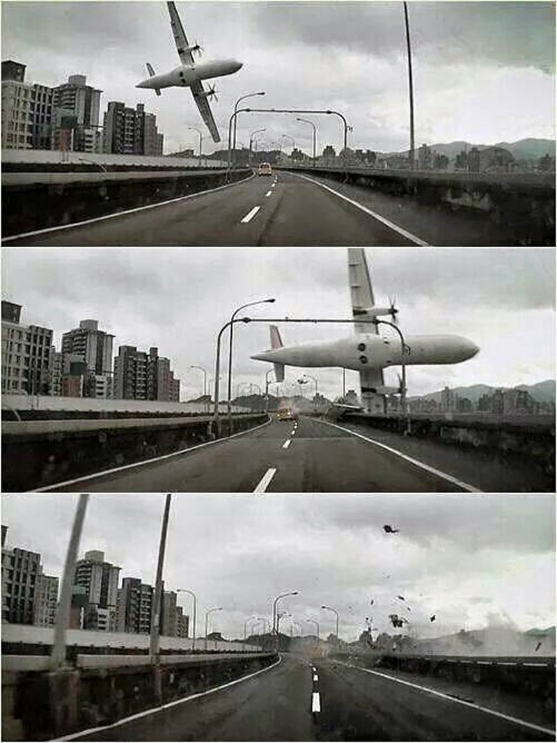 Neverjetne fotografije nesreče potniškega letala družbe TransAsia (foto: profimedia)