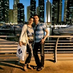 Gorazd in Miša sta se zaročila v Dubaju (foto: Natalija Jelušič Babič, osebni arhiv)