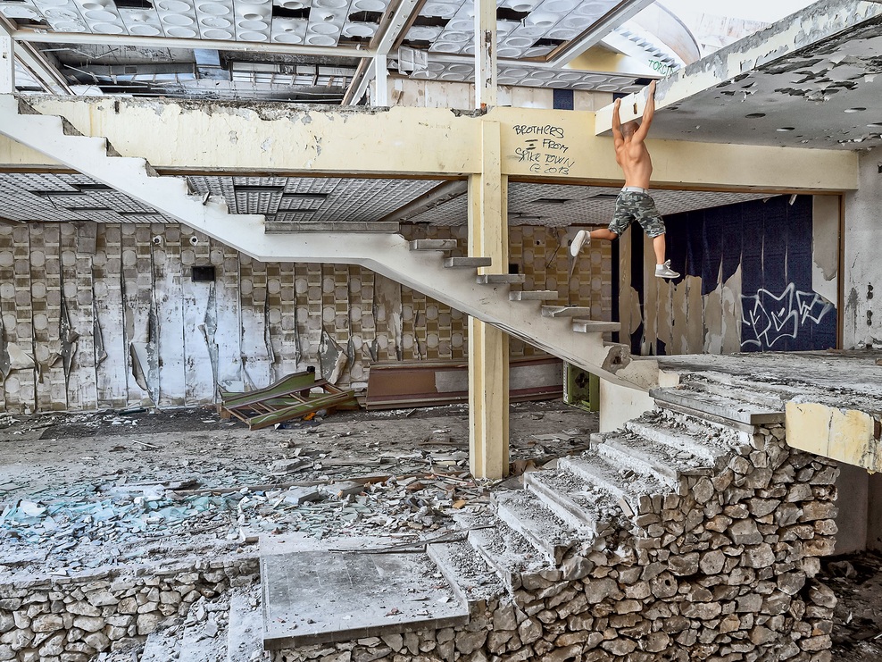 Fotograf Uroš Podlogar se ne boji višine