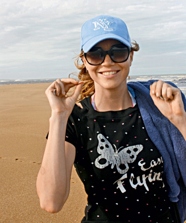 Tina si je plažo zapomnila po posebnih školjkah, ki jih je za srečo podarila vsem bližnjim. (foto: Nova, osebni arhiv)