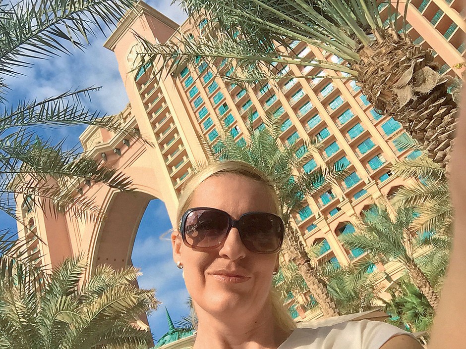 "Osebno vodenje po hotelu Atlantis na Palm Jumeirah je bilo nepozabno." (foto: osebni arhiv)