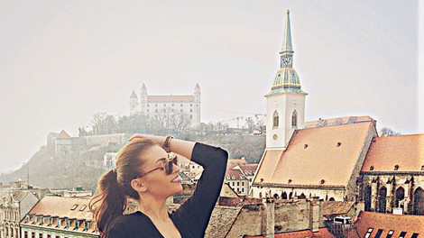 Anja Jenko na izletu v Bratislavi