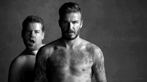 Zabavljaški oglas za spodnje perilo z Davidom Beckhamom