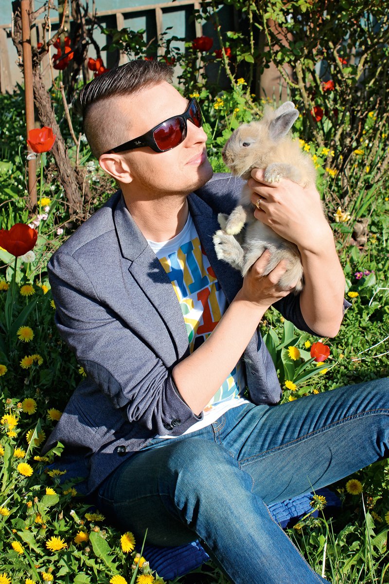 Domači ljubljenček Damjana Murka je zajček  (foto: Lea)