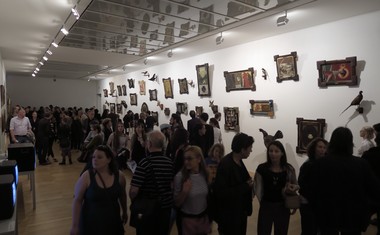 Fotogalerija z razstave Neue Slowenische Kunst v Moderni galeriji