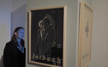 Fotogalerija z razstave Neue Slowenische Kunst v Moderni galeriji