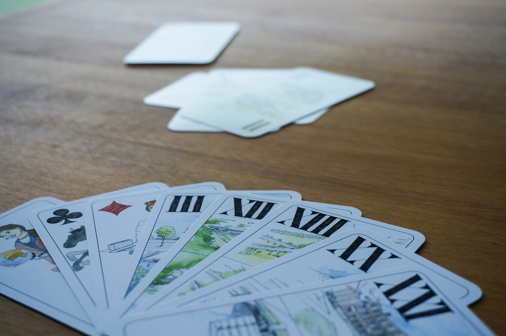 Fakulteta za gradbeništvo in geodezijo Univerze v Ljubljani s svojimi tarok kartami (foto: UL FGG)