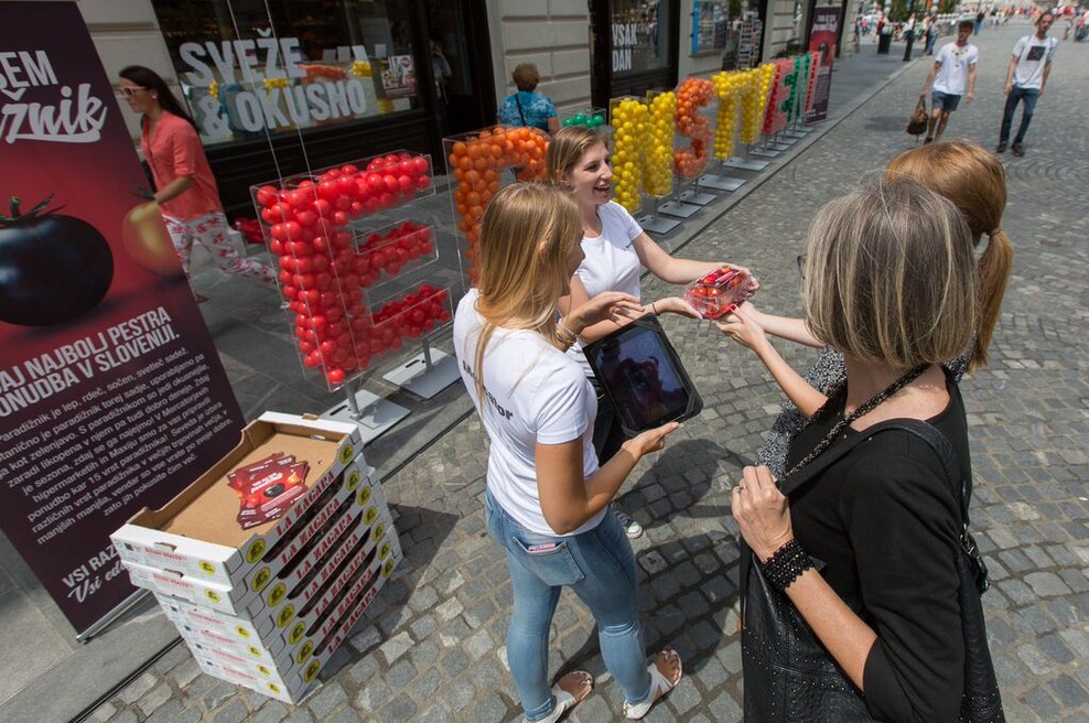Sveže presenečenje v središču Ljubljane (foto: Mercator)